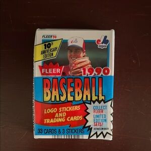 Fleer 1990 Baseball Cards Pack